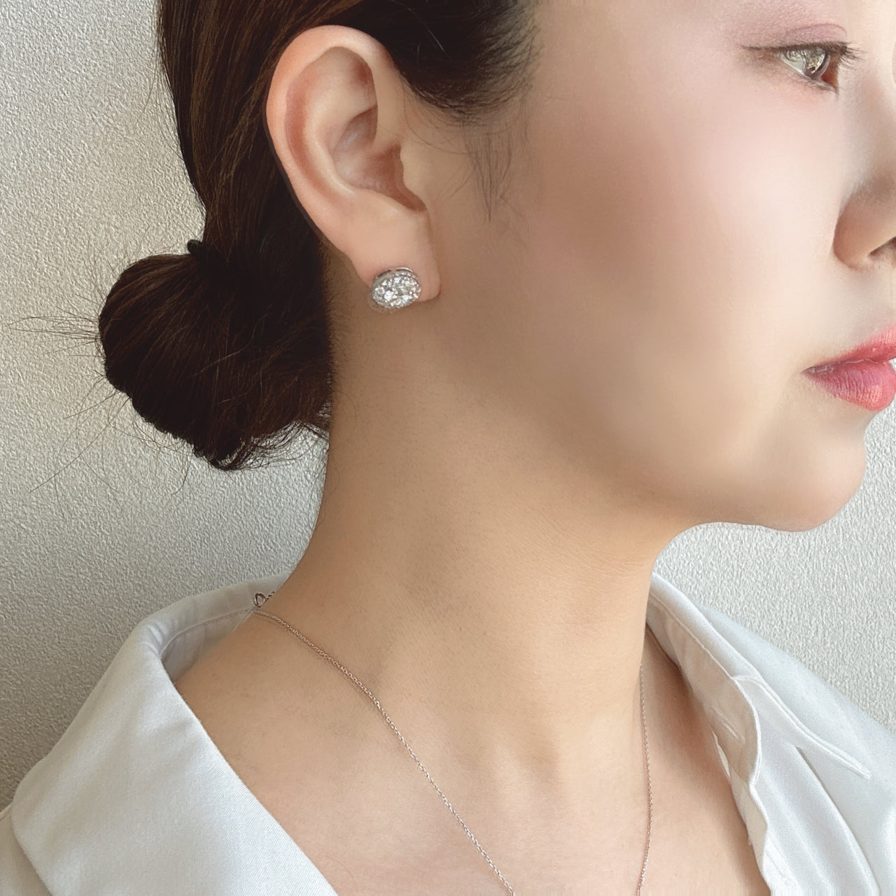 ポインターパヴェピアス〜中石0.5ct×2 G SI GD UP|AYAKO SAKURAI(櫻井 彩子(サクライ アヤコ))公式通販サイト